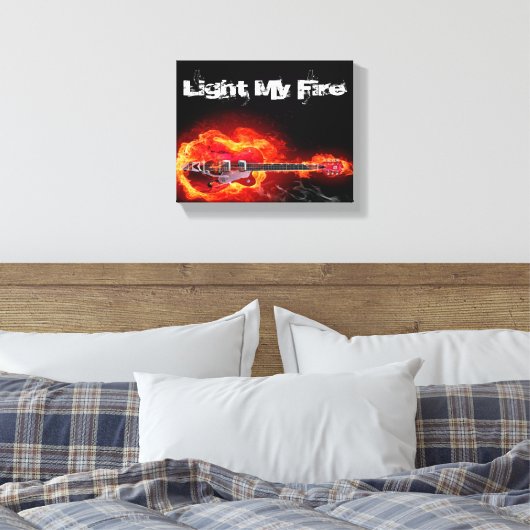Light My Fire Canvas Afdruk (Insitu (Slaapkamer))