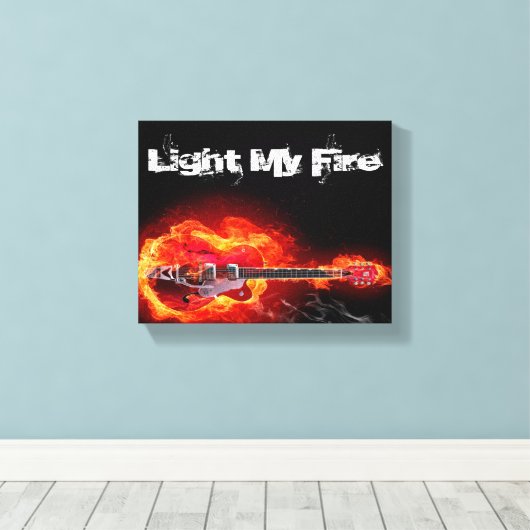 Light My Fire Canvas Afdruk (Insitu (Houten vloer))