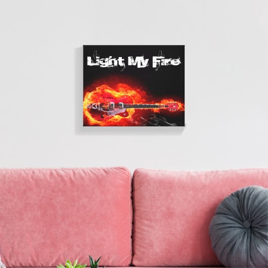 Light My Fire Canvas Afdruk (Insitu (Woonkamer))
