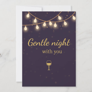 Light Night Party Invite Kaart