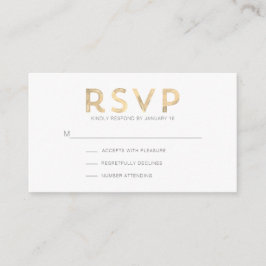 Light Oakwood Modern RSVP Enclosure Kaart