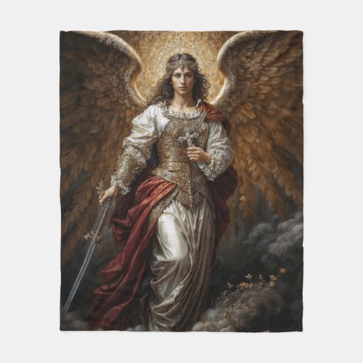 Light of Divine Order, Archangel Michael Fleece Deken (Voorkant)