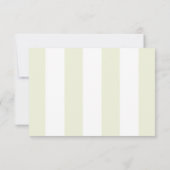 Light Olive Green Wedding RSVP Kaartje (Achterkant)