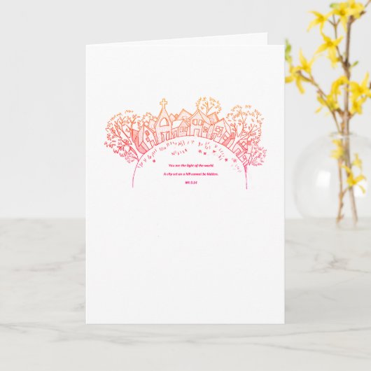 Light on a Hilltop Kaart (Gele Bloem)