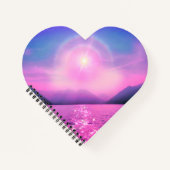 Light on the Water Heart-shaped Notebook Notitieboek (Voorkant)