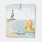 Light One Lighthouse Keramisch Ornament (Links)