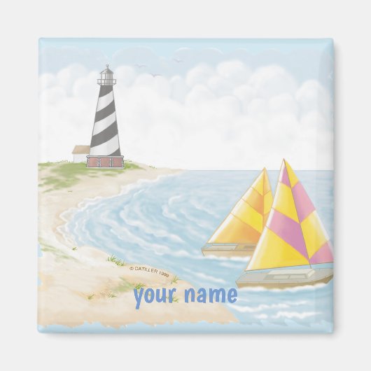 Light One Lighthouse magneet (Voorkant)