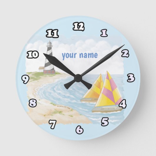 Light One Lighthouse Ronde Klok (Voorkant)