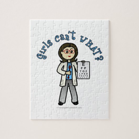 Light Optometrist Girl Legpuzzel (Verticaal)