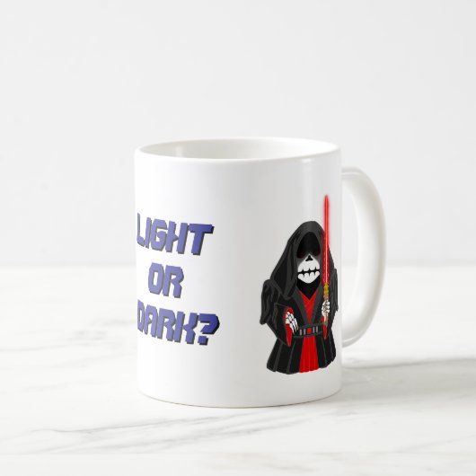 "Light or Dark" Avatar Classic Mok, 11 oz Koffiemok (Voorkant rechts)