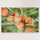 Light Oranje Georgia Peaches Waterverf Art Legpuzzel (Horizontaal)