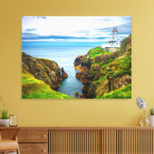 Light Over the Edge – Fanad Head Lighthouse Canvas Afdruk (Insitu (Woonkamer))