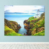 Light Over the Edge – Fanad Head Lighthouse Canvas Afdruk (Insitu (Houten vloer))