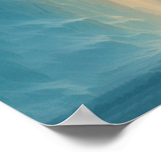 Light Over the Glacier Poster (Hoek)