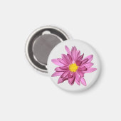 Light Paars Gerbera Magnet (Voorkant / Achterkant)