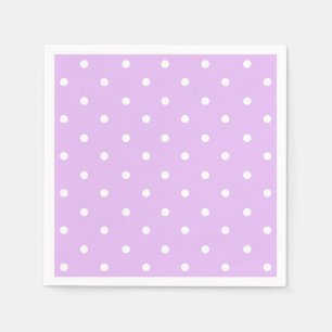 Light Paars Polka Dot Napkins Servet