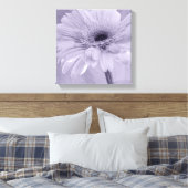 Light Paarse Gerber Daisy Canvas Afdruk (Insitu (Slaapkamer))