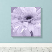 Light Paarse Gerber Daisy Canvas Afdruk (Insitu (Houten vloer))