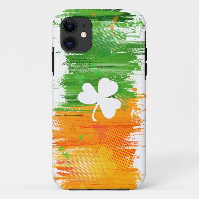 Light Paddy Lucky Clovers & Ink Case-Mate iPhone Hoesje (Achterkant)