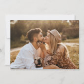 Light Pampas grass Boho Wedding Save the Date Kaar Kaart (Achterkant)