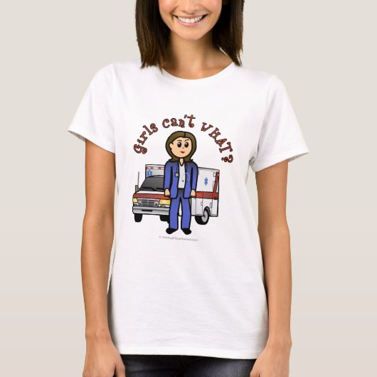 Light Paramedic Girl T-shirt (Voorkant)