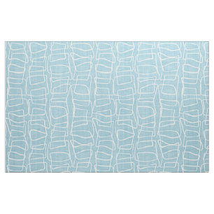 Light Pastel Blue Modern Round Squares Patroon Stof