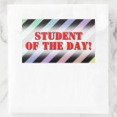 Light Pastel Colors & Black Stripes Pattern Rechthoekige Sticker (Tas)
