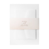 Light Pastel Cream Shades en Elegant Script Uitnodigingen Wikkel (Voorkant Voorbeeld)