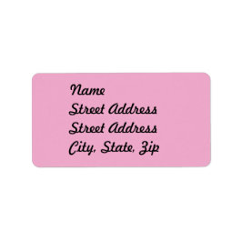 Light Pastel Pink Address Sticker