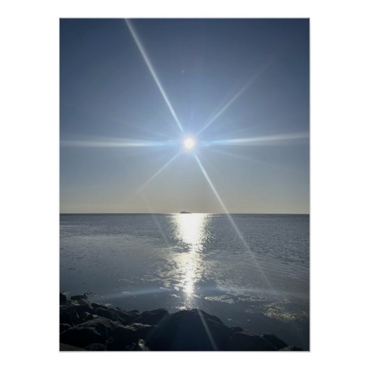 Light Path Across the Sea Perfect Poster (Voorkant)