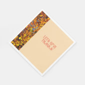 Light Peach Dinner Autumn Happy Bedankt geven Servet (Hoek)