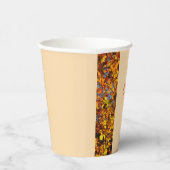 Light Peach Dinner Autumn Happy Thanksgiving Papieren Bekers (Rechts)