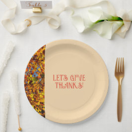 Light Peach Family Gathering Happy Bedankt geven Papieren Bordje