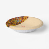 Light Peach Leaves Happy Thanksgiving Bedankt geve Papieren Kommen (Gebogen)