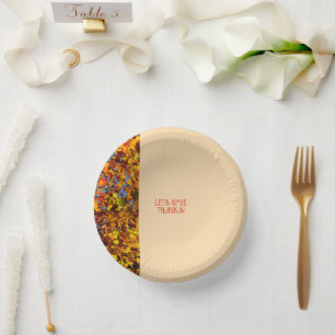 Light Peach Leaves Happy Thanksgiving Bedankt geve Papieren Kommen