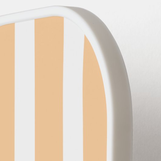 Light Peach Stripes Pickleball Paddle (Links Detail)