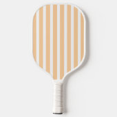 Light Peach Stripes Pickleball Paddle (Achterkant)