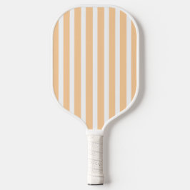 Light Peach Stripes Pickleball Paddle