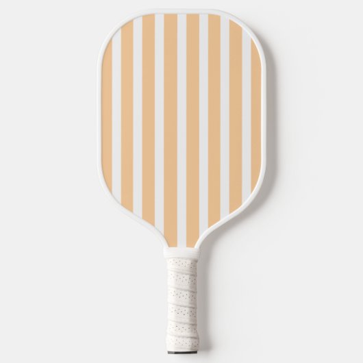 Light Peach Stripes Pickleball Paddle (Voorkant)