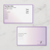 Light Peri Tint & Royal Purple Online Biz Logo Visitekaartje (Voorkant / Achterkant)