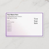 Light Peri Tint & Royal Purple Online Biz Logo Visitekaartje (Voorkant)