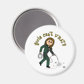 Light Pest Control Girl Magneet (Voorkant / Achterkant)