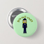 Light Pilot Girl Ronde Button 5,7 Cm (Voorkant /achterkant)