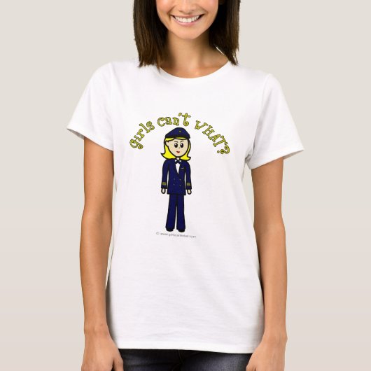 Light Pilot Girl T-shirt (Voorkant)