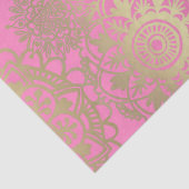 Light Pink and Gold Mandala Pattern Tissuepapier (Detail)