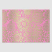 Light Pink and Gold Mandala Pattern Tissuepapier (Voorkant)