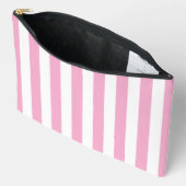 Light Pink and White Vertical Striped Etui (Open)