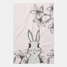 Light Pink Bunny Floral Easter