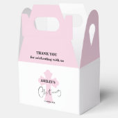 Light Pink Cross Christening Dank je wel Bedankdoosjes (Geopend)