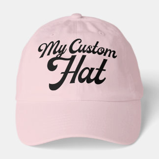 LIGHT PINK Custom Baseball Cap Blank (Dad Cap) Trucker Pet